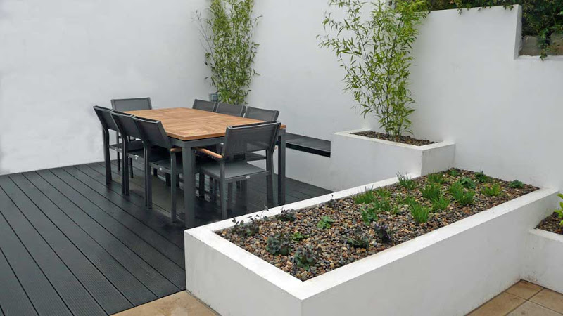 model taman minimalis dalam rumah