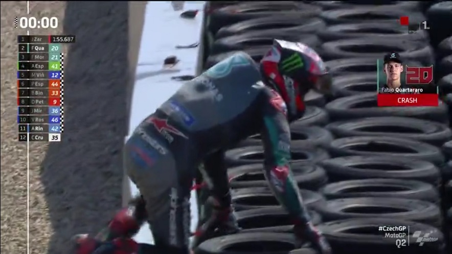 q2 gp brno ceko quatararo crash